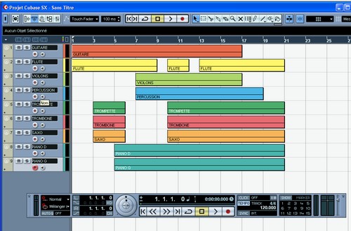 Cubase sans inspecteur de piste